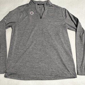 Nike Men’s Los Angeles Clippers Running Gray Dri Fit 1/4 Zip Pullover M Medium